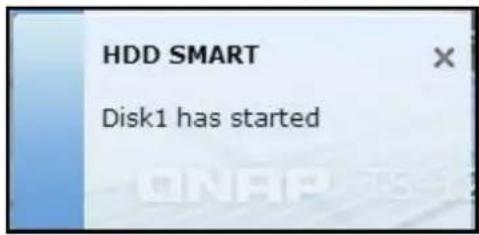 HDD SMART Disk1 has started