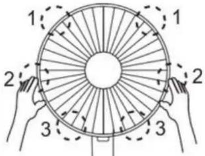 Heinner HMSF-3WH - A VENTILÁTOR ÖSSZESZERELÉSE - 2