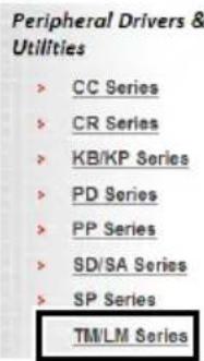 Peripheral Drivers & Utilities > CC Series > CR Series > KB/KP Series > PD Series > PP Series > SD/SA Series > SP Series TM/LM Series