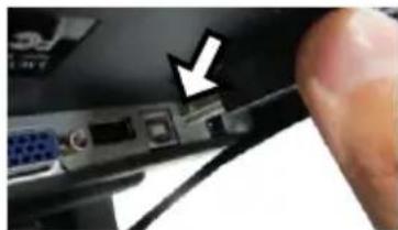 Posiflex LM-3110E - Connecting VGA and USB Cables - 7