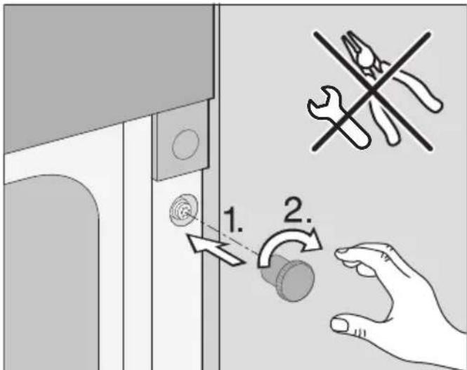 MIELE DGC 7840 XL - Securing the steam oven in the housing unit - 5