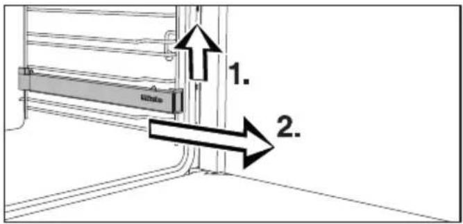 MIELE DGC 7840 XL - Installing and removing the FlexiClip telescopic runners - 3