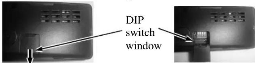 DIP switch window