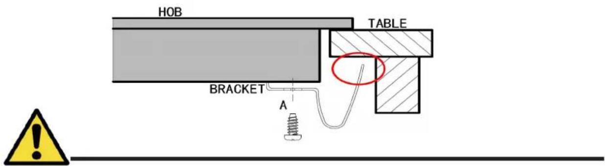 HOB TABLE BRACKET A