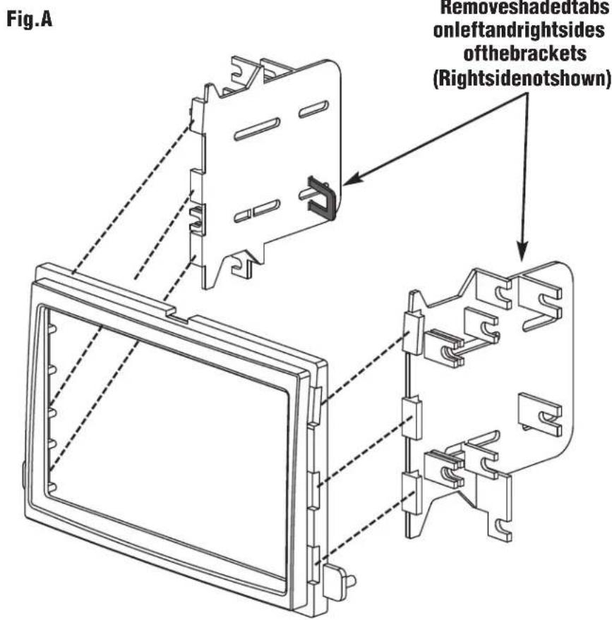 Fig.A Removesnadedtabs onleftandrightsides ofthebrackets (Rightsidenotshown)
