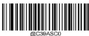 Newland HR22800-BT - Enable/Disable Code 39 Full ASCII - 1