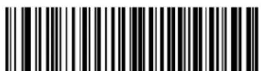 Black and white barcode image with vertical lines above and below the bars
