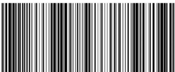 Black and white barcode image with vertical lines on both sides