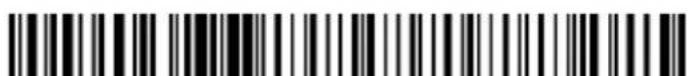 Black and white barcode image with vertical lines and a central dot