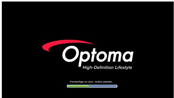 OPTOMA EH2060 - Mettre le projecteur sous tension - 4