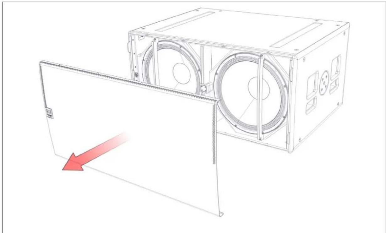 Martin Audio WPC - SX218 - Replacing a Drive Unit - 2