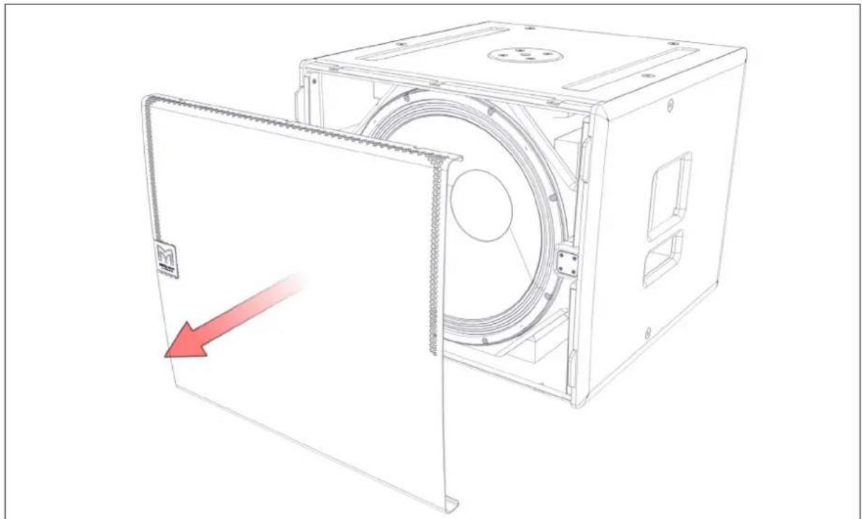 Martin Audio WPC - SX118 Subwoofer - Replacing the Drive Unit - 2
