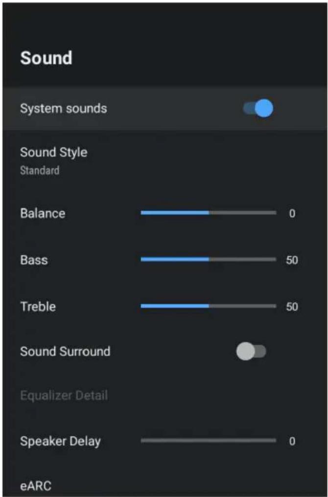 EKO K32FSG11 - SOUND SETTINGS MENU - 1