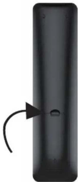EKO K32FSG11 - How to open back of remote control to replace batteries - 1