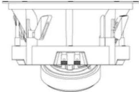 Technical line drawing of a mechanical assembly with no visible text or symbols