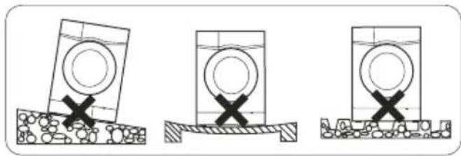 FAGOR 3FE-7414IT - Position and level the washing machine - 1