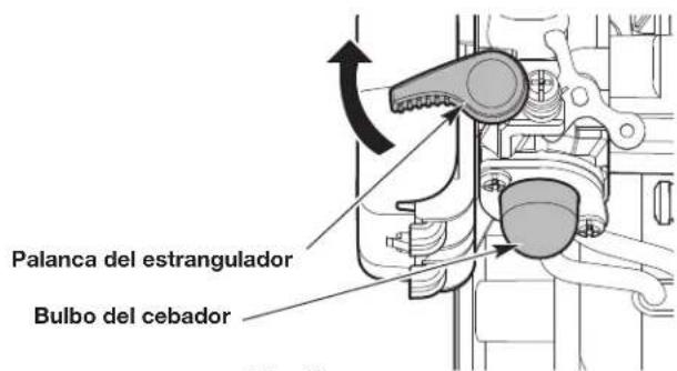 Palanca del estrangulador Bulbo del cebador