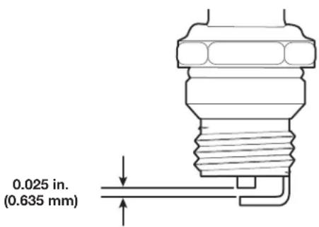 0.025 in. (0.635 mm)