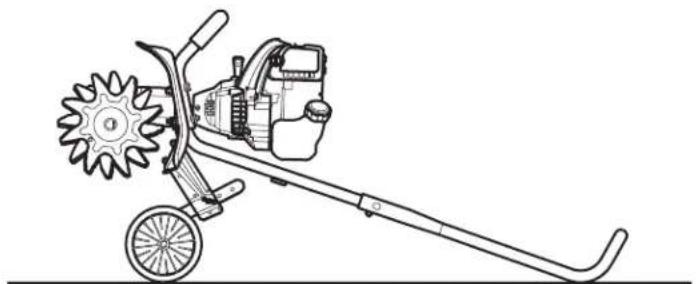 TROY-BILT TBC304 - CHECKING THE OIL LEVEL - 3