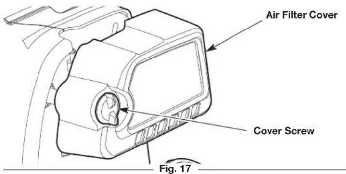 Air Filter Cover Cover Screw Fig. 17