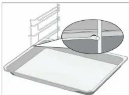 Defy DBO489E - Stopper function of the wire grill tray - Models with wire shelves - 1