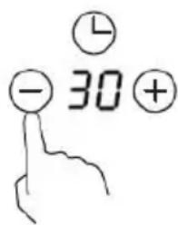 - 30 + ① ②