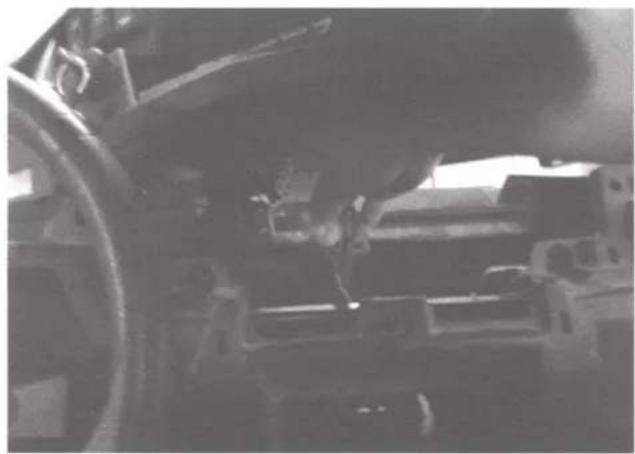 Close-up of a mechanical assembly with visible components and no text or symbols