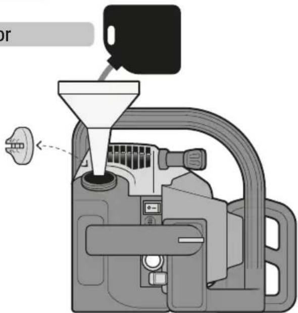 Truper MOT-4520 - Abastecimiento de combustible para el motor - 1