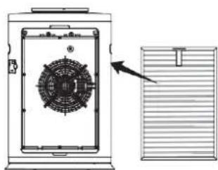 Heinner HPA-600WIFI - Instalarea filtrului și a panoului frontal - 1