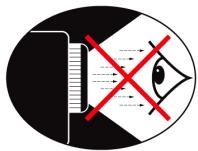 OPTOMA EH319UST - Avertissement de sécurité pour les yeux - 1