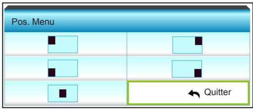 OPTOMA EH319UST - Pos. Menu - 1