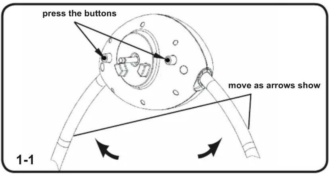 press the buttons move as arrows show 1-1