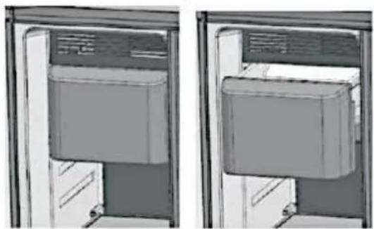 SCHNEIDER S-SBS 590.4 A+ ICMIXK - HOW TO REMOVE AND CLEAN THE ICE STORAGE BOX - 1