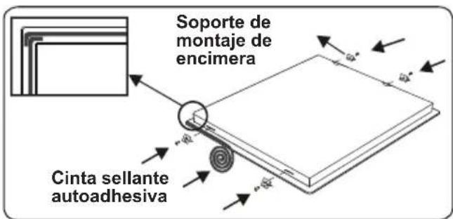 Soporte de montaje de encimera Cinta sellante autoadhesiva