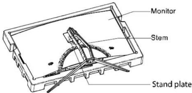 Monitor Stem Stand plate