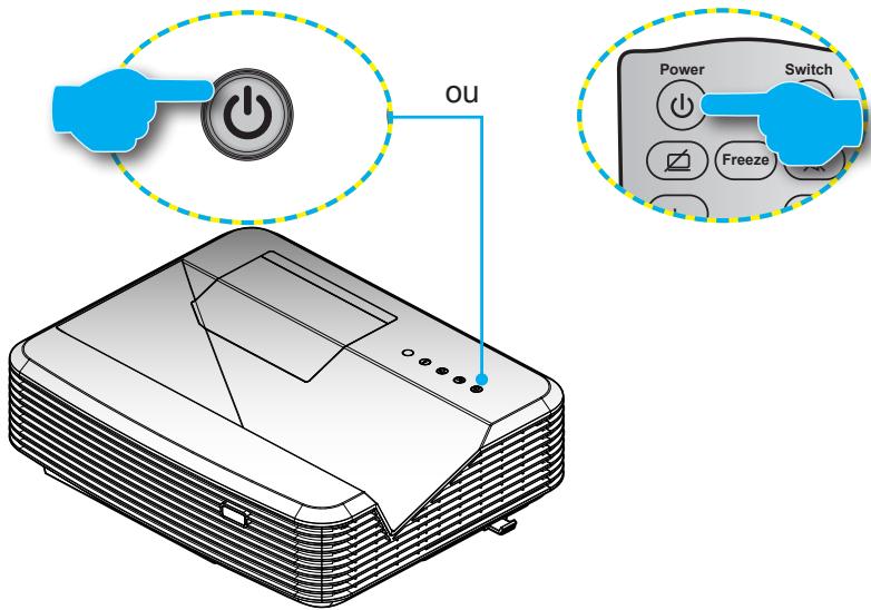 OPTOMA EH319USTi - Allumer le projecteur - 2