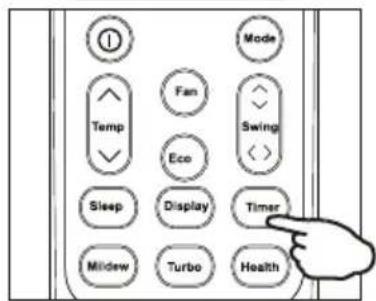 Mode Fan Temp Eco Swing Sleep Display Timer Mildew Turbo Health