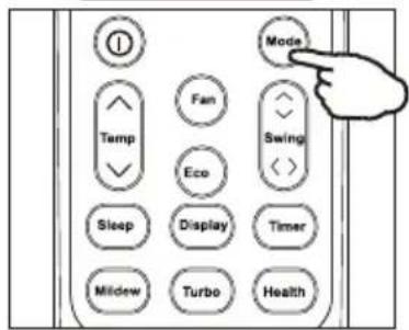Mode Fan Swing Eco Sleep Display Timer Mildew Turbo Health