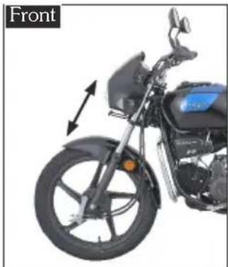 HERO Splendor+ Xtec (2022) - Front and rear suspension inspection - 1