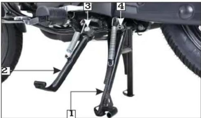 Labeled diagram of a vehicle suspension system with numbered components
