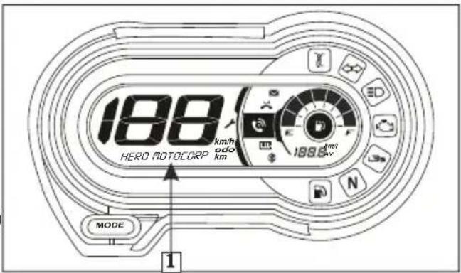 188 HERO MOTOCORP km/h odo km MODE 1 189.6 km/h N