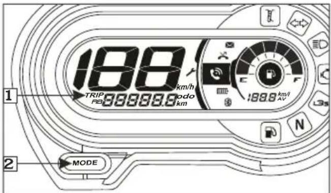188 TRIP PB 339999.8 km/h ado km 188.8 km/s AV N MODE 1 2