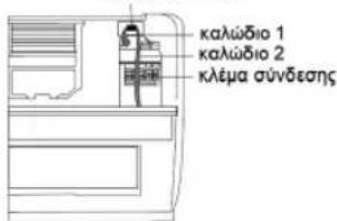 kalώδio 1 kalώδio 2 kléma σύνδεσης