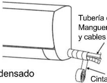 Tubería o Manguer y cables Cinta densado