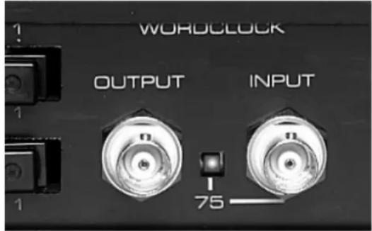 WORDCLOCK OUTPUT INPUT 75