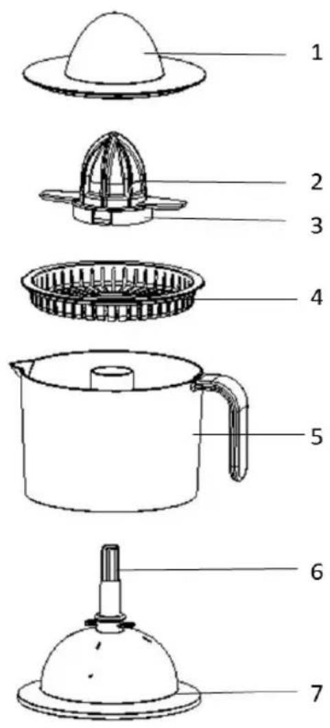 Izzy Fresco H-52 - Parts of the Appliance - 1