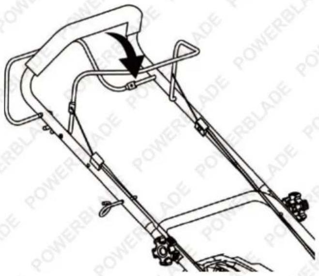 Technical diagram of a vehicle chassis with labeled components and directional arrow indicating motion or force