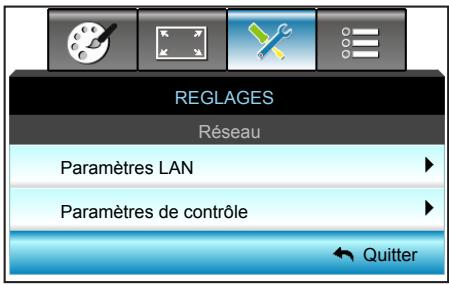 OPTOMA EH320USTi - REGLAGES | Réseau - 1