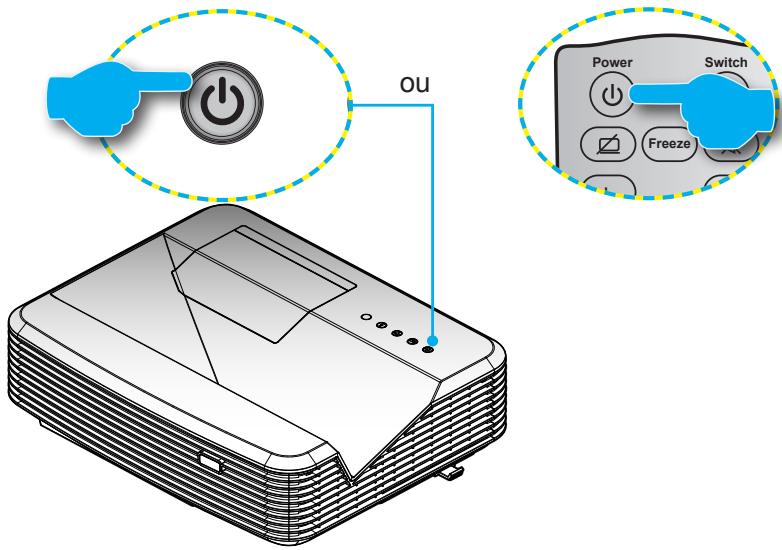 OPTOMA EH320USTi - Allumer le projecteur - 2