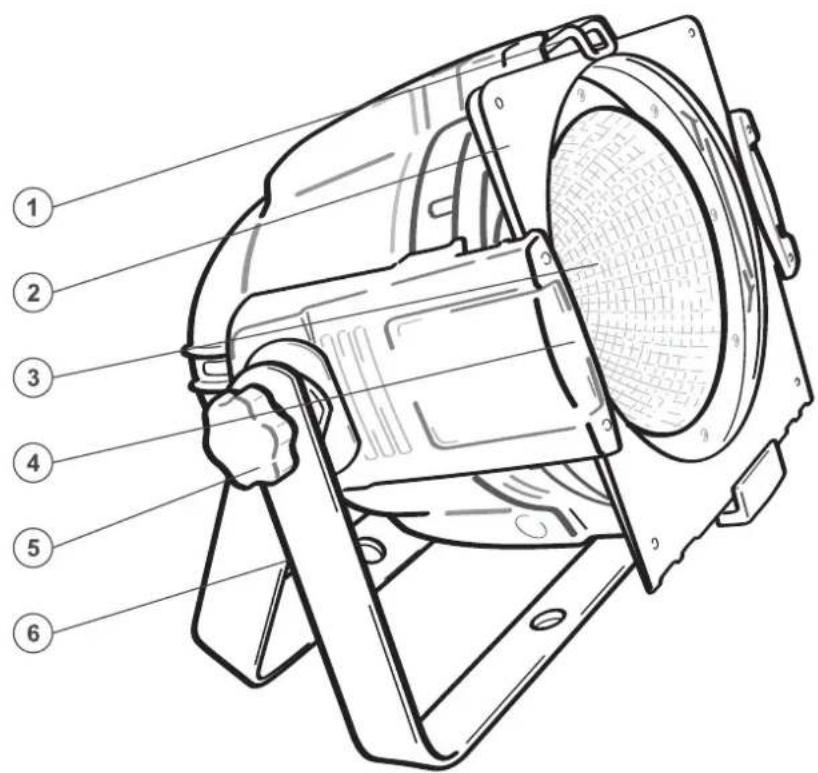 Eurolite ML-46 COB CW - Geräteübersicht - 1
